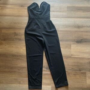 Strapless Black Jumpuit
